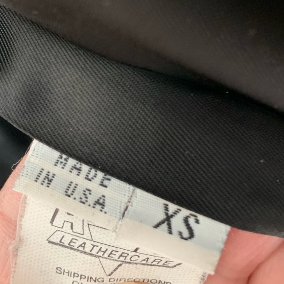 Vintage VERICCI Genuine Soft Leather USA Sz XS - Picture 5 of 9